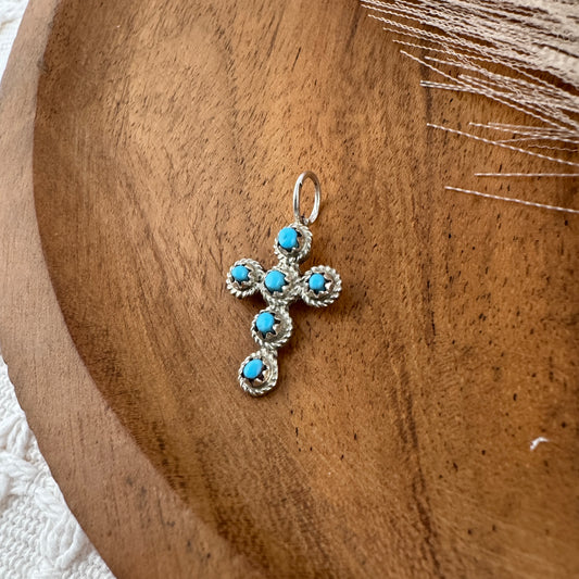 Small Turquoise Cross Pendant