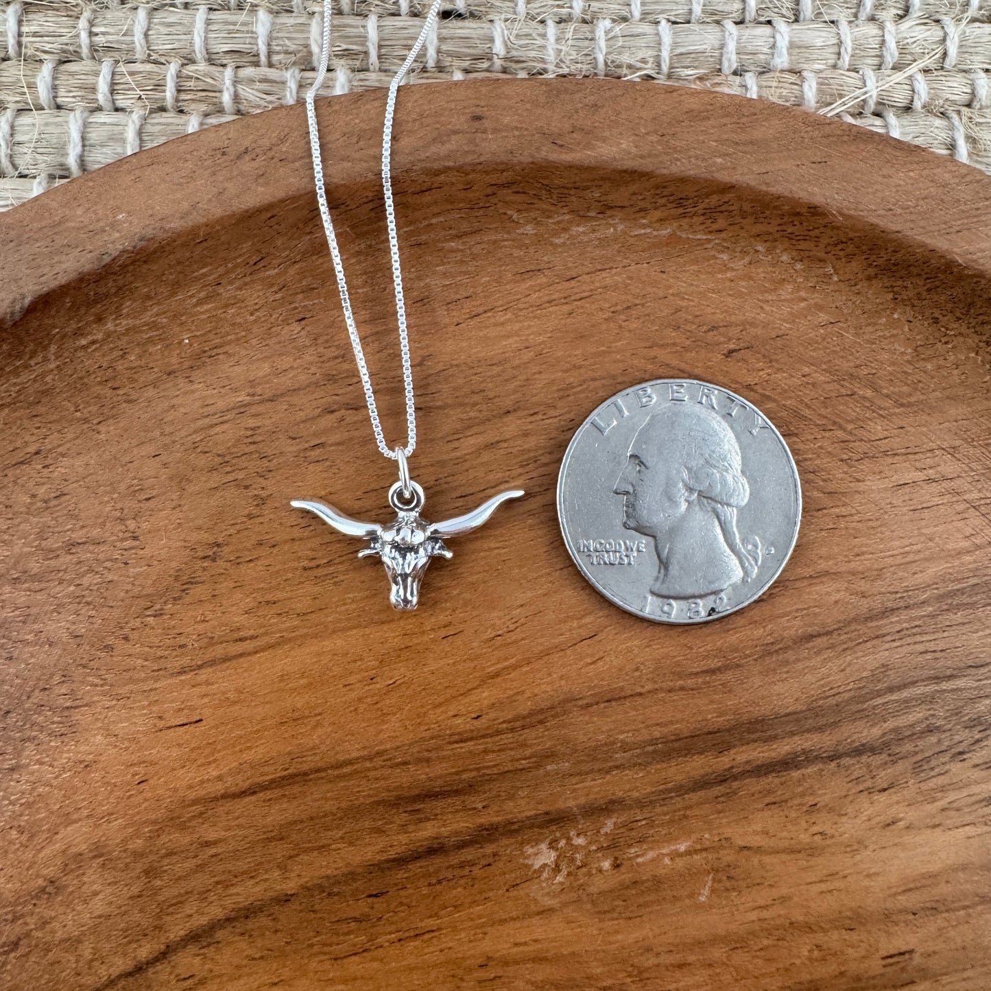 Longhorn Charm Necklace