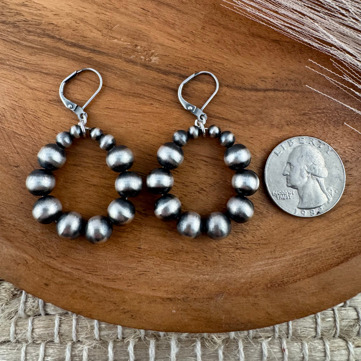 Navajo Pearl 8mm Earrings