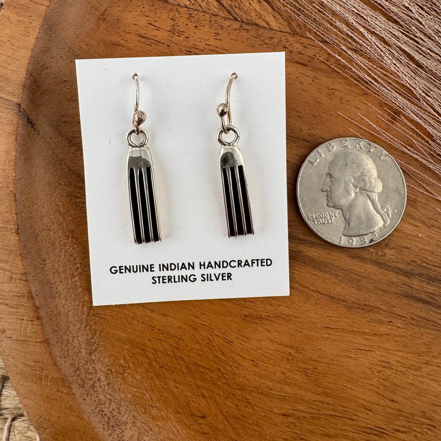 Sterling Silver Oxidized Earrings