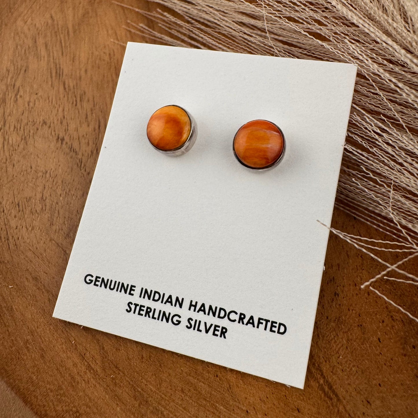 Spiney Oyster Round Studs