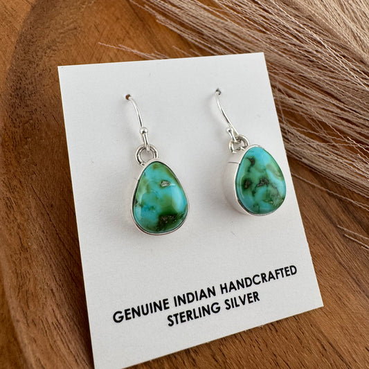 Sonoran Turquoise Teardrop Earrings - Green/Blue
