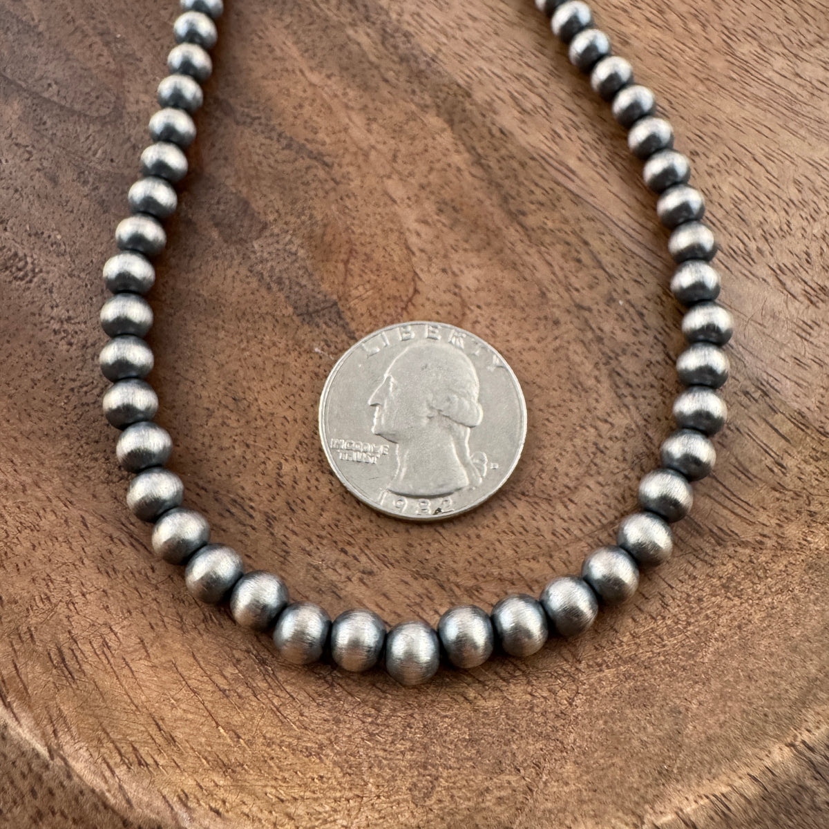 Navajo Pearls 6mm 18" Necklace