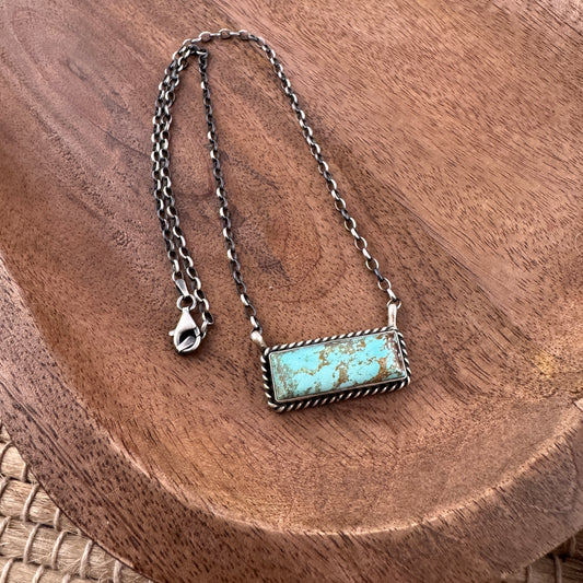 #8 Turquoise Bar Necklace