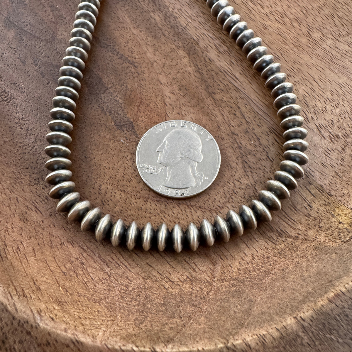 Navajo Pearls 7mm Rondelle 20" Necklace