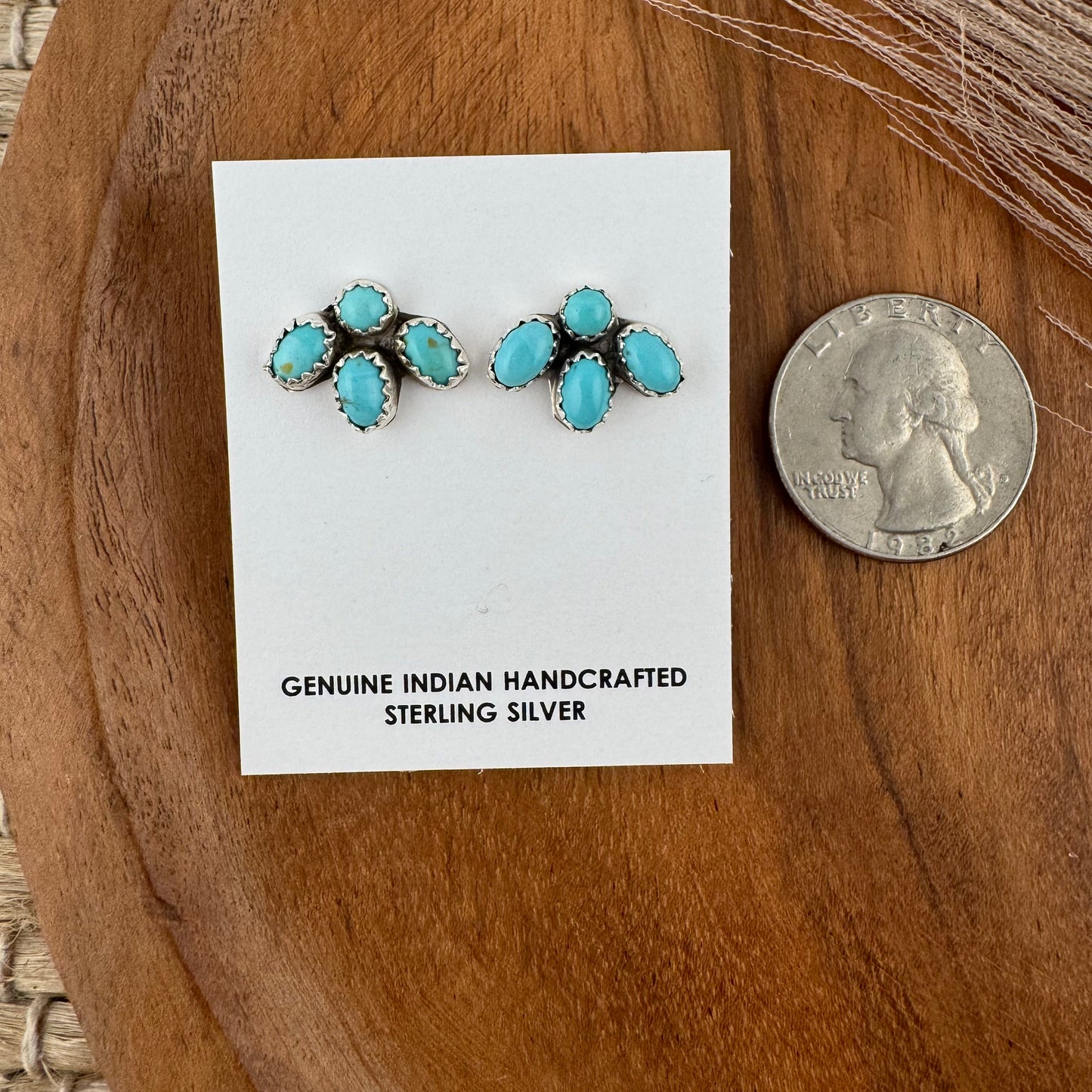Turquoise Cluster Earrings