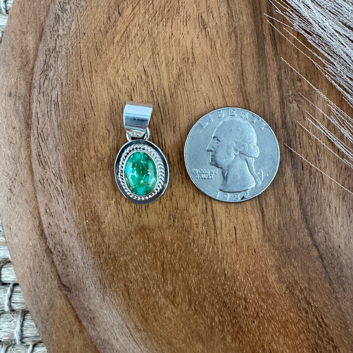 Sonoran Turquoise Small Oval Pendant