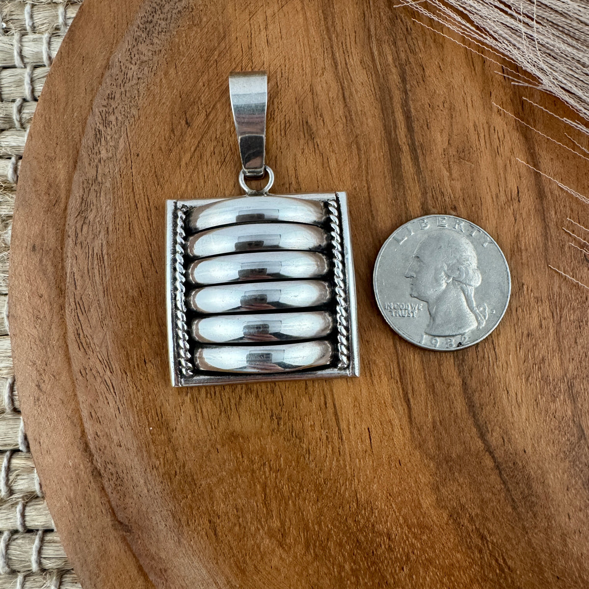 Large Square Tom Charlie Pendant
