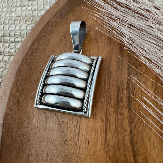 Large Square Tom Charlie Pendant