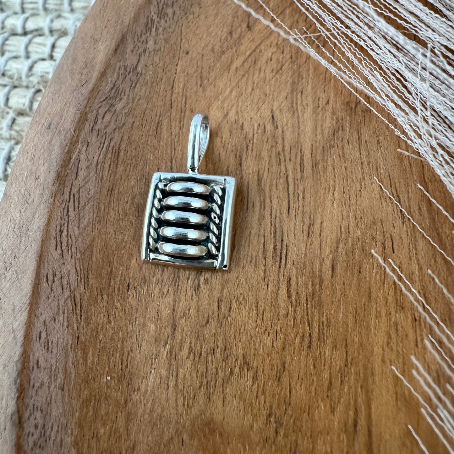 Small Square Tom Charlie Pendant