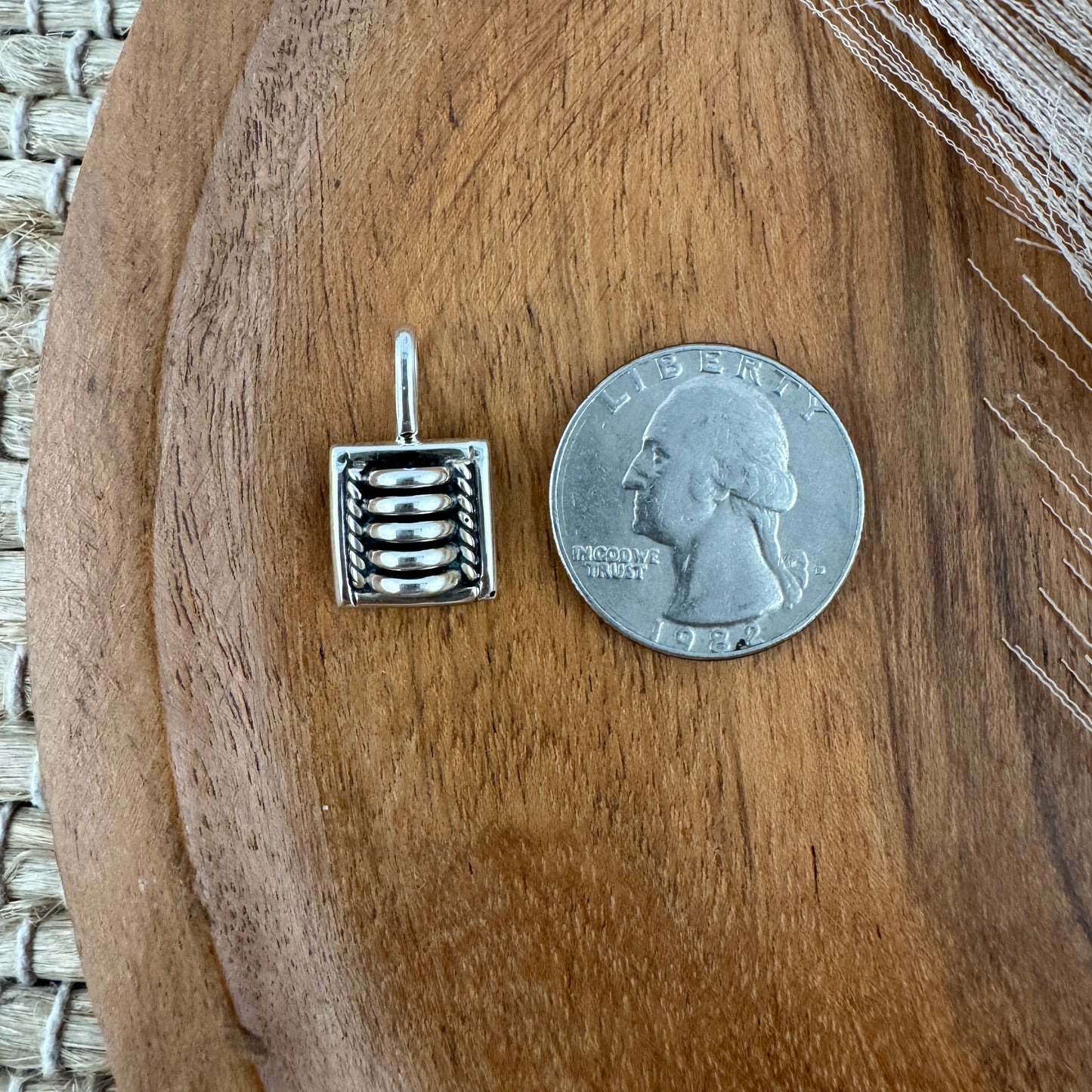 Small Square Tom Charlie Pendant