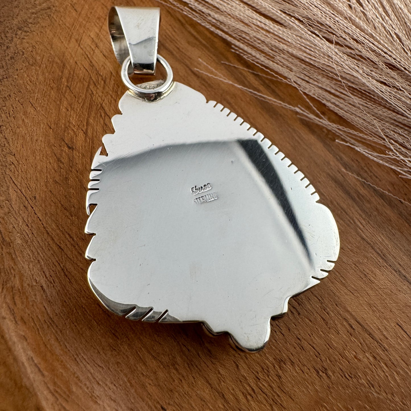 Large Triangle Kingman Turquoise Pendant