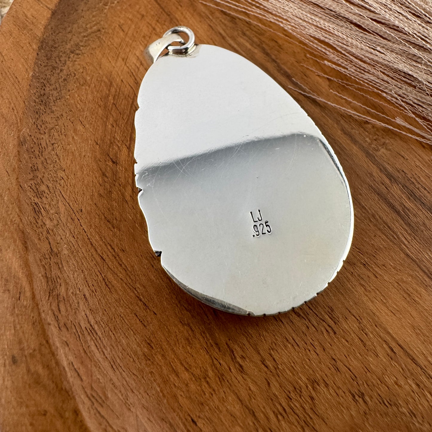 Large Oval Tyrone Turquoise Pendant