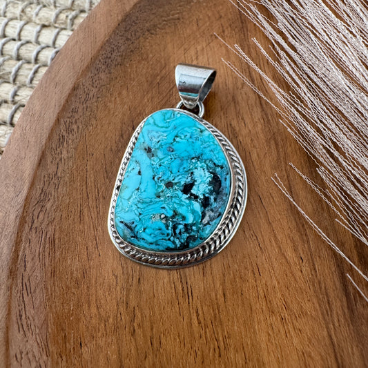 Blue Diamond Turquoise Pendant