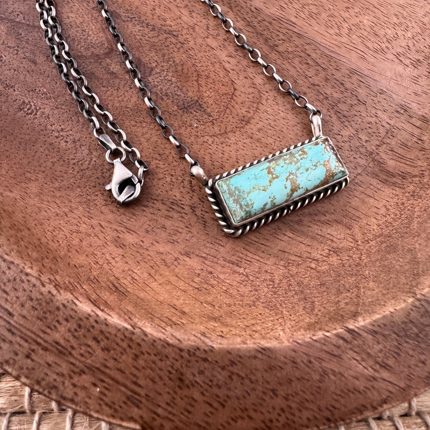#8 Turquoise Bar Necklace