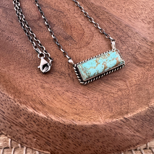 #8 Turquoise Bar Necklace