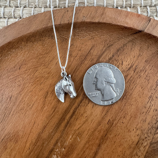 Horsehead Charm Necklace