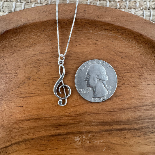 Music Note Charm Necklace