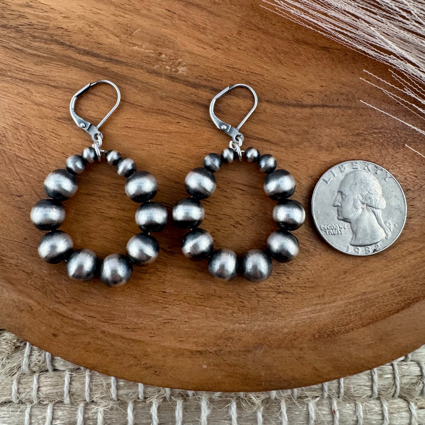 Navajo Pearl 8mm Earrings