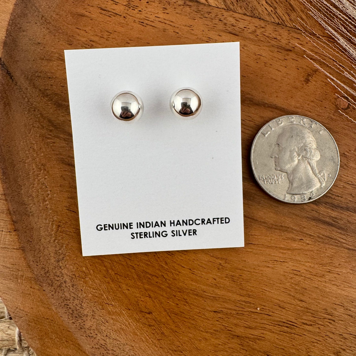 Sterling Silver Ball Studs - Small