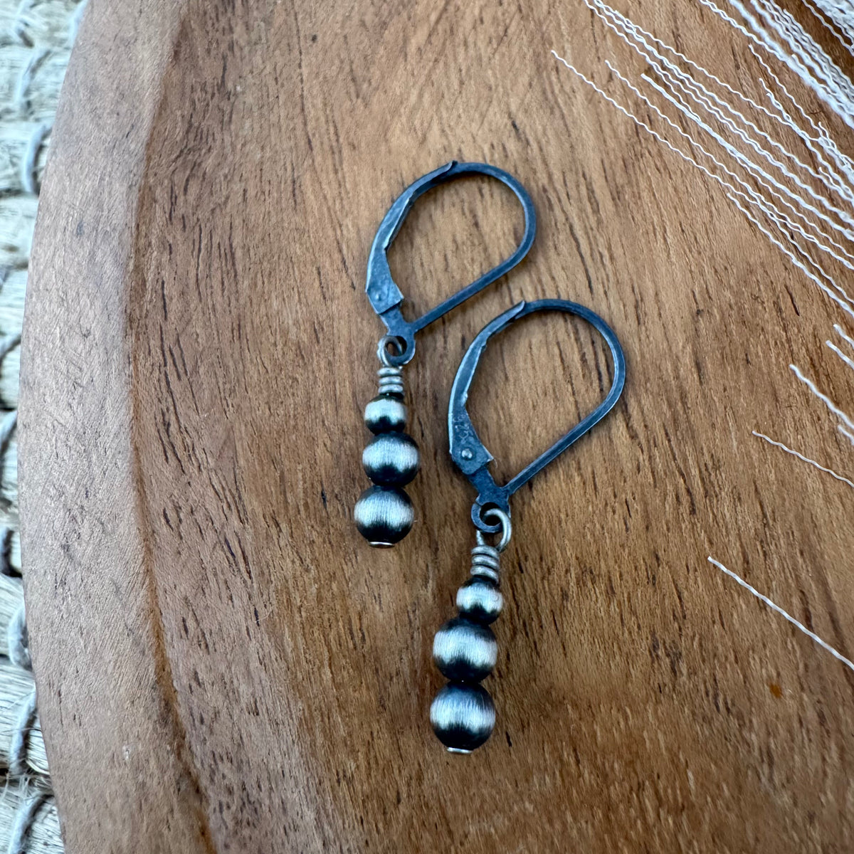 Sterling Pearl Dangle Earrings