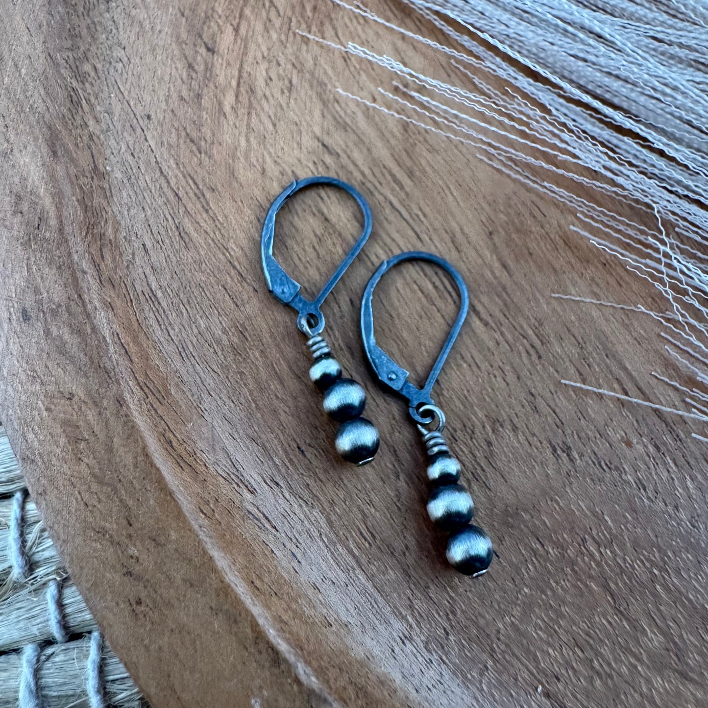 Sterling Pearl Dangle Earrings