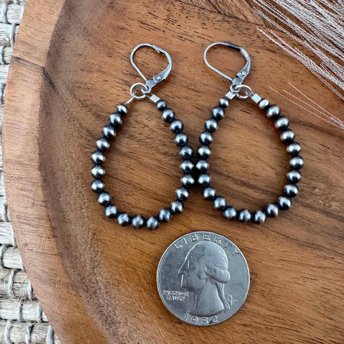 Navajo Pearl 3mm Earrings