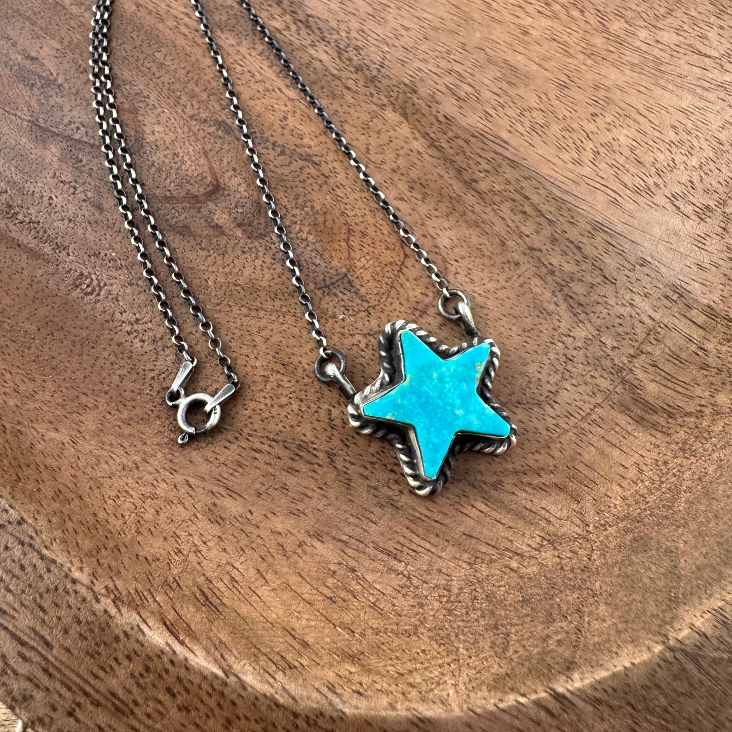 Kingman Turquoise Star Necklace