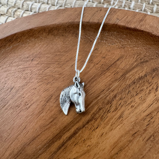 Horsehead Charm Necklace