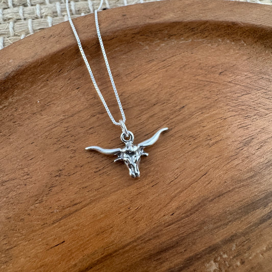 Longhorn Charm Necklace