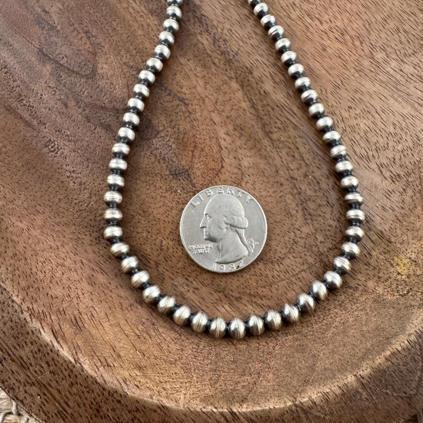 Navajo Pearls 5mm 18" Necklace