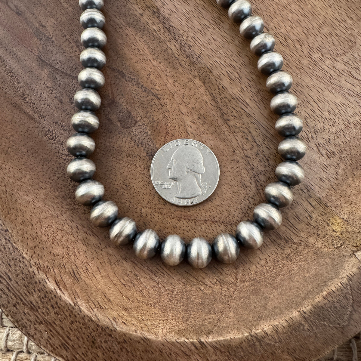 Navajo Pearls 10mm 18" Necklace