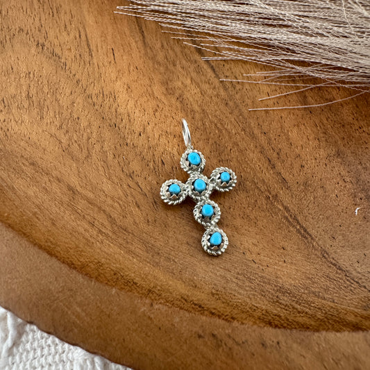 Small Turquoise Cross Pendant