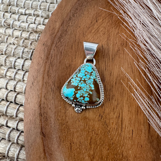 #8 Turquoise Triangle Pendant