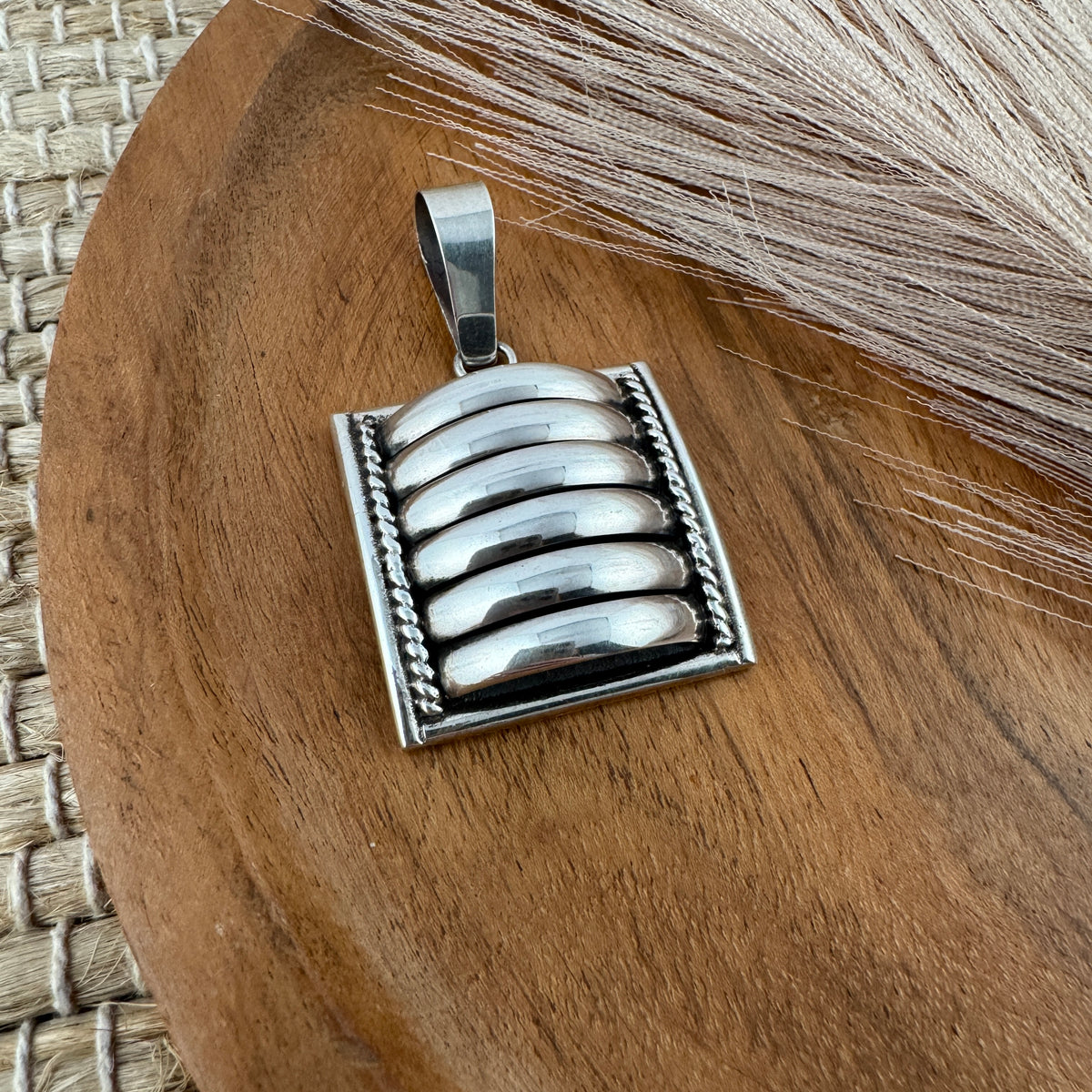 Large Square Tom Charlie Pendant