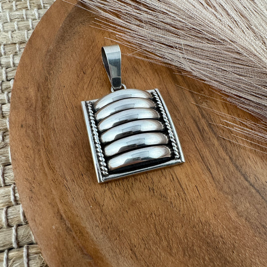 Large Square Tom Charlie Pendant