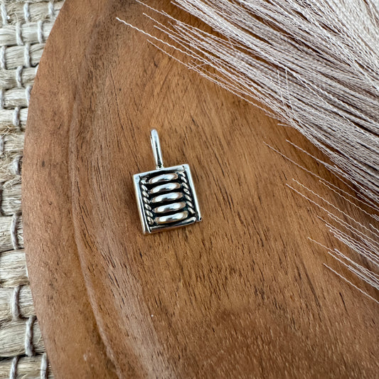 Small Square Tom Charlie Pendant